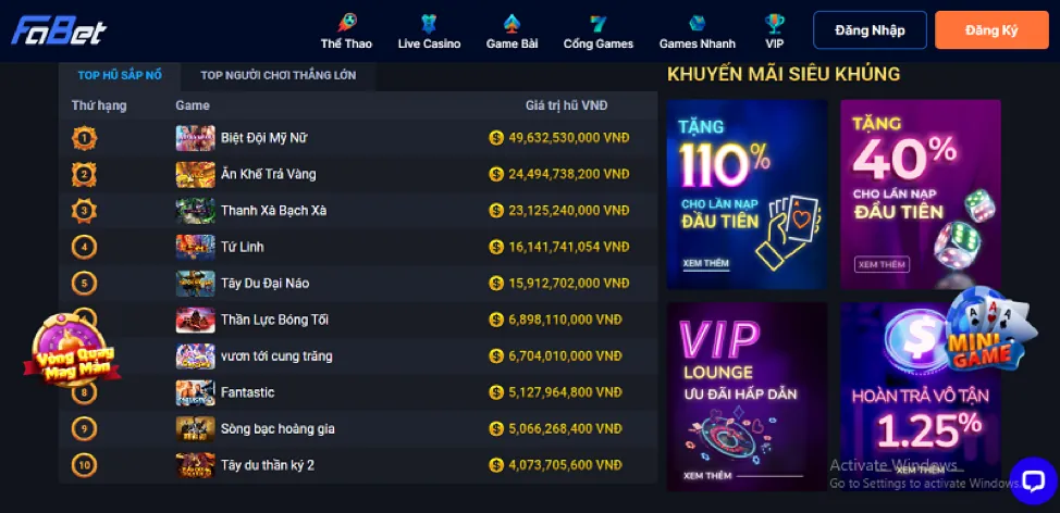 Khuyến mãi chào mừng 188K 78win com